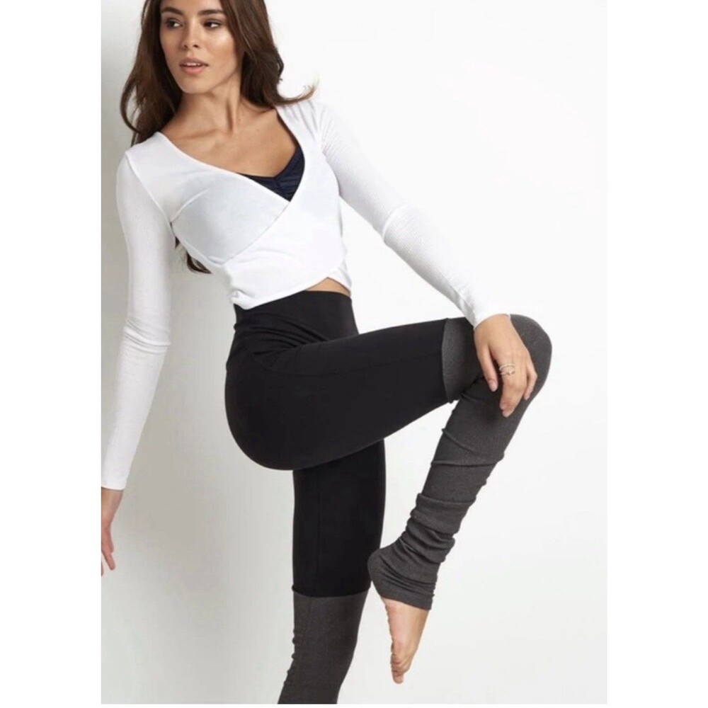 Alo Women’s Black Pull-On Wide-Leg Yoga Athleisure Pants, Size S